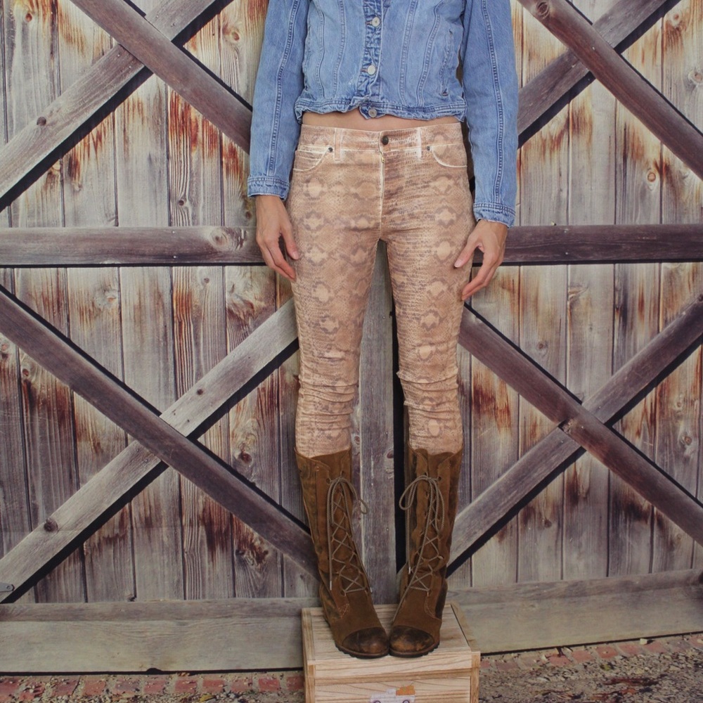 Guess snakeskin jeans